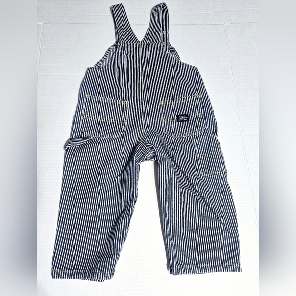 Carters Conductor Style Tow Truck Overalls With Patches - Picture 4 of 11